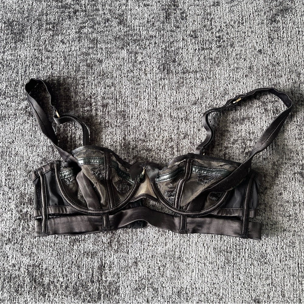 Honey Birdette Black Lace Bra Intimates & Sleepwear